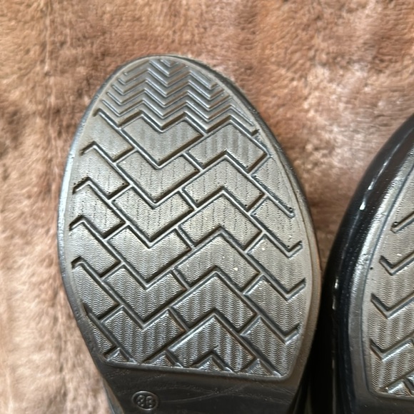 DANSKO Black Leather Clogs Sz EU 38 (US 7.5-8) - Picture 8 of 13